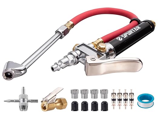 rhino usa tire inflator with pressure gauge