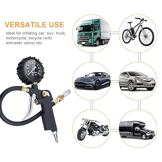 digital tire pressure gauge and inflator