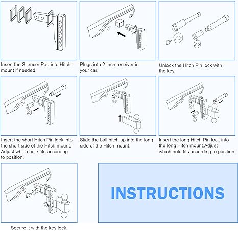 receiver hitch drop measurement