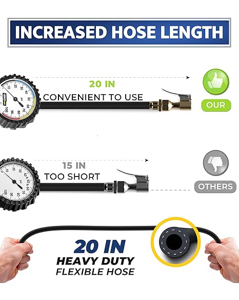 digital tire pressure gauge inflator