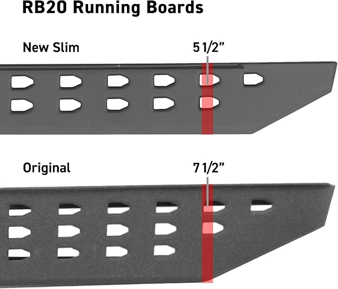 go rhino rb20 slim running boards tundra