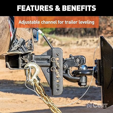 adjustable drop receiver hitch