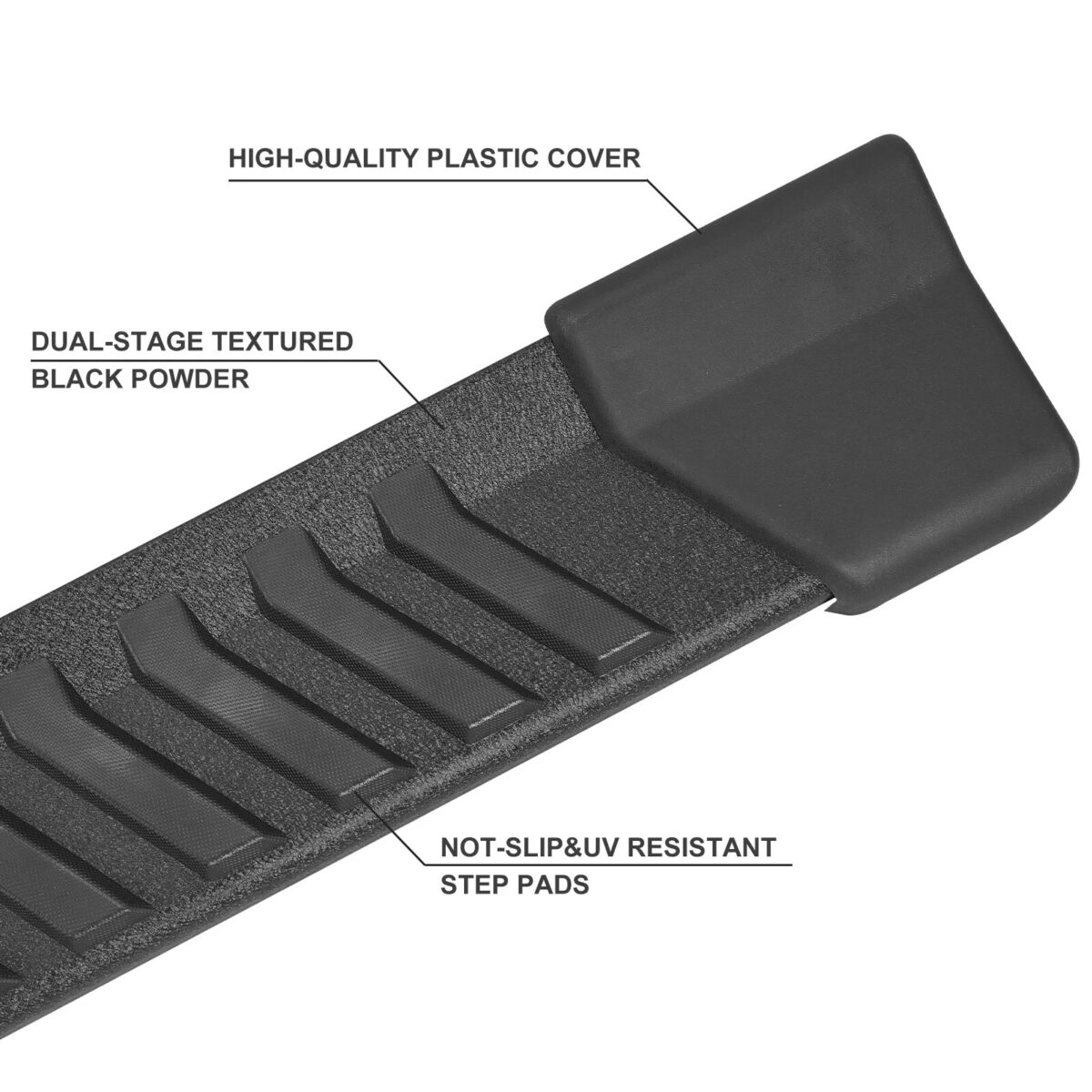 go rhino rb20 textured black running boards