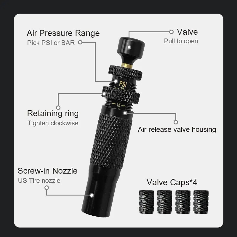 how to let air out of a car tire