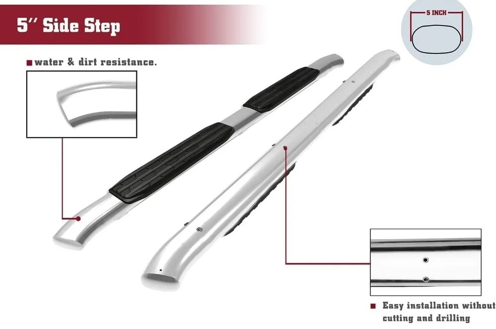 go rhino 4 1000 series black nerf bars